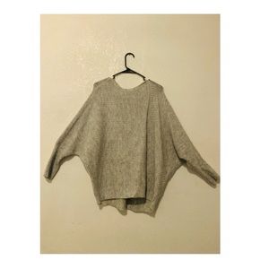 Gray bath wing sweater